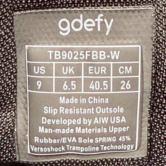 Gravity Defyer Ion Womens Size 9 Wide Walking Shoes Black - Picture 9 of 9